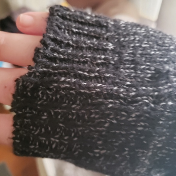 Black soft wool open duster cardigan - Picture 4 of 4